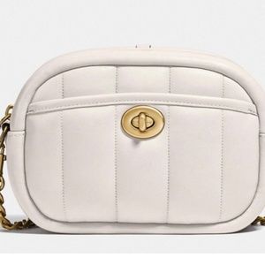 Coach Small Quilted Purse - White Cream